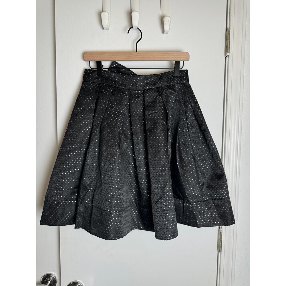 Anthropologie brand FRNCH black a-line pleated skirt‎